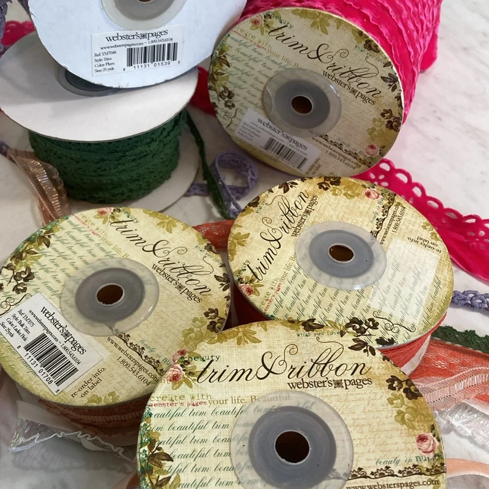 Ribbon Trim 24” Each Webster’s Pages